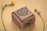 Personalized Ring Box, Ring Bearer Box, Custom Wooden Ring Box - nzhandicraft