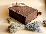 Vintage Wooden Box for Family or Wedding Photos - "Stambul" - nzhandicraft