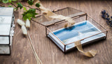 Boudoir Glass Box for Photo Packaging Laser Engraved - Rose Gold - nzhandicraft