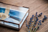 Boudoir Glass Box for Photo Packaging Laser Engraved - Rose Gold - nzhandicraft