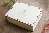 Boudoir Glass Box for Photo Packaging Laser Engraved - Rose Gold - nzhandicraft