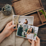 Memory Wooden Storage Photo Box for Pictures and USB Packaging - nzhandicraft