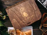 Personalized wooden box for storing photos for memory - "Helsinki" - nzhandicraft