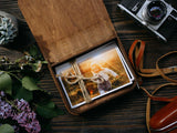 Personalized wooden box for storing photos for memory - "Helsinki" - nzhandicraft