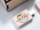USB Packaging Box with Wooden USB 3.0 Flash Drive - "sMini Maple" - nzhandicraft