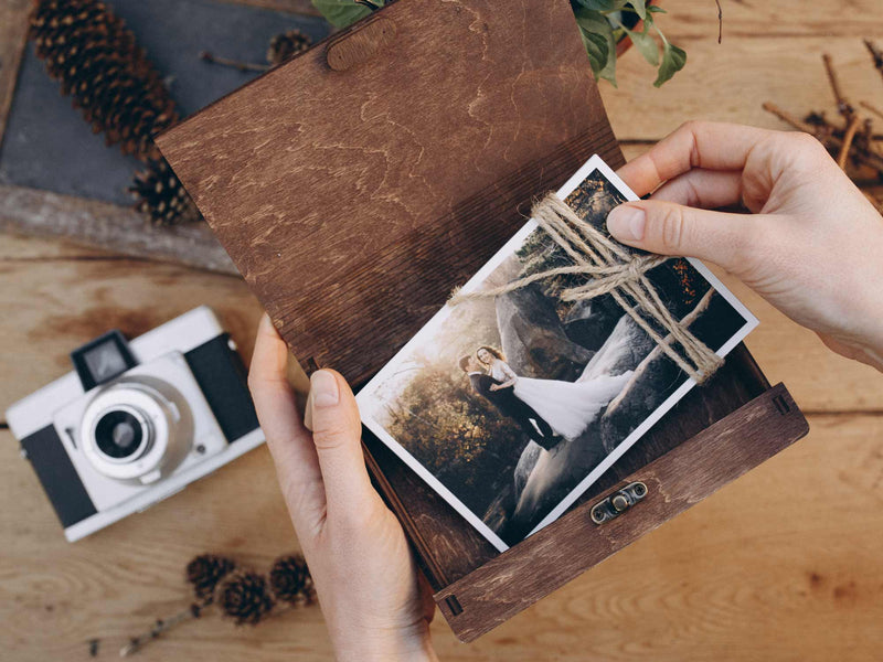 Personalized Gift Photo Box in Vintage Style, Gift for Him / Her - "New York" - nzhandicraft