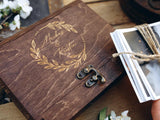 Walnut Wooden Memory Photo Gift Box for Mam or Dad - "Dublin" - nzhandicraft